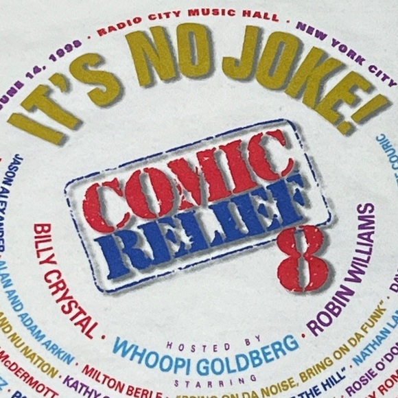 Comic Relief 8 Vintage Comedy 1998 Crewneck Pullover Sweatshirt - Picture 5 of 6